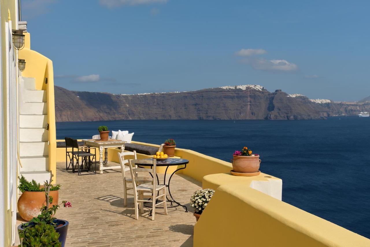 Ilivatos - Elegant Villa On The Caldera'S Edge Oía Exterior foto