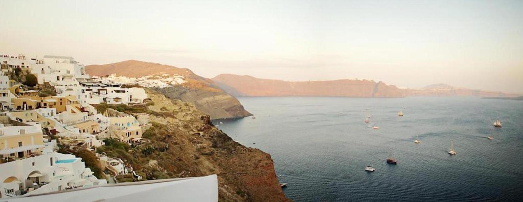 Ilivatos - Elegant Villa On The Caldera'S Edge Oía Exterior foto
