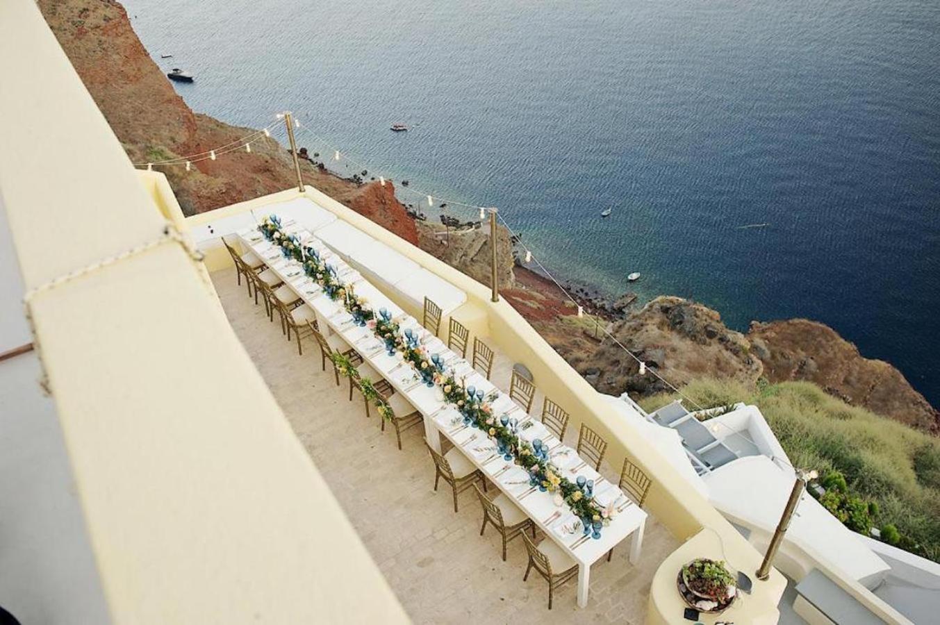 Ilivatos - Elegant Villa On The Caldera'S Edge Oía Exterior foto