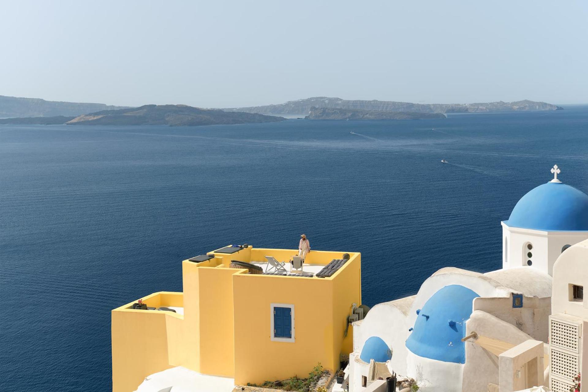 Ilivatos - Elegant Villa On The Caldera'S Edge Oía Exterior foto