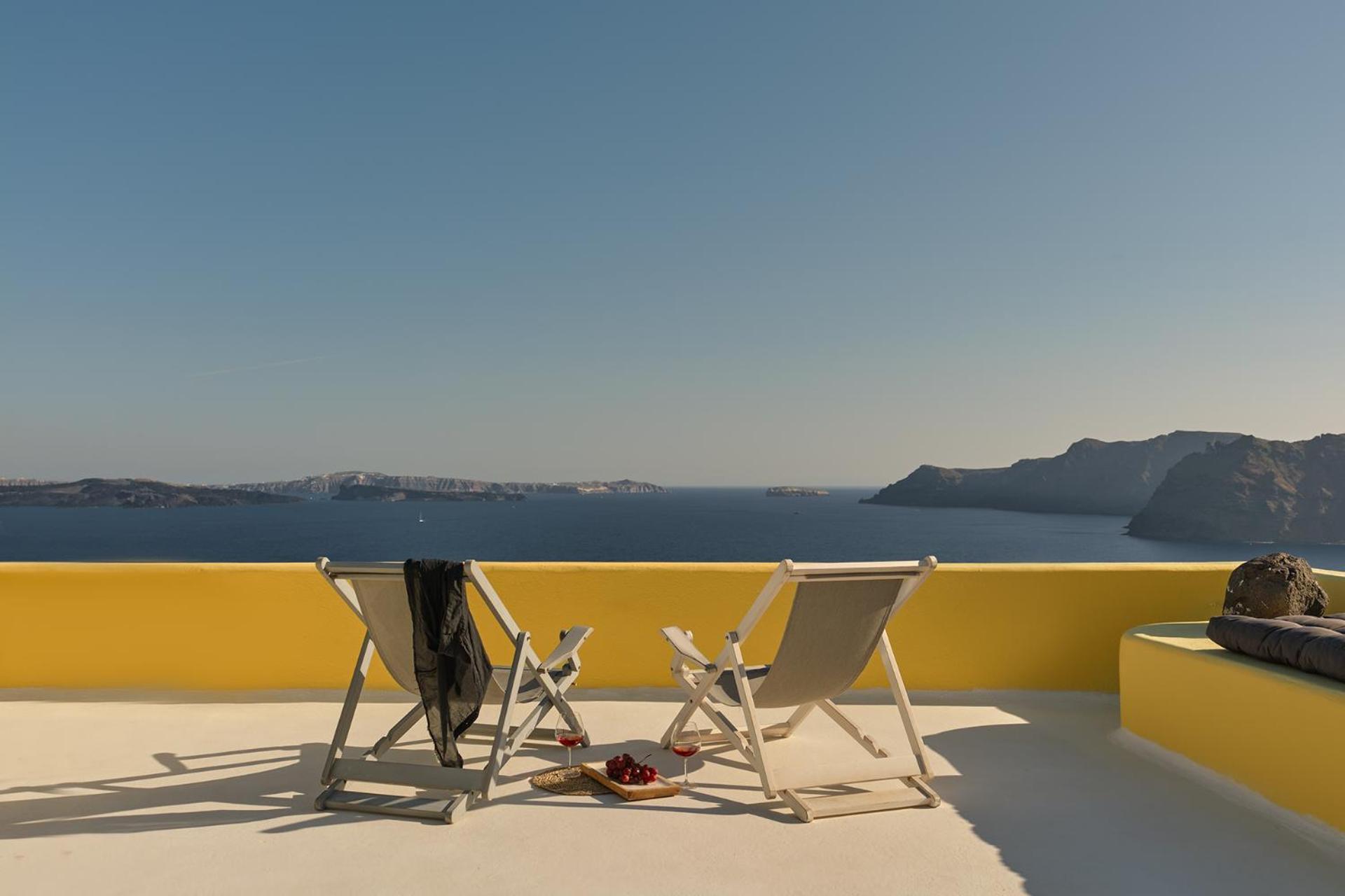 Ilivatos - Elegant Villa On The Caldera'S Edge Oía Exterior foto