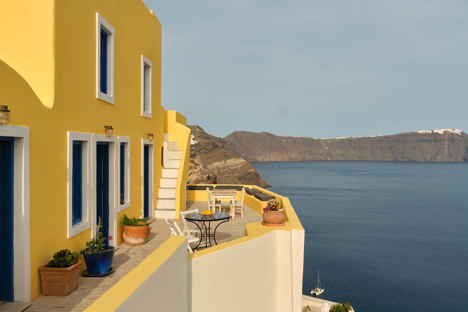 Ilivatos - Elegant Villa On The Caldera'S Edge Oía Exterior foto